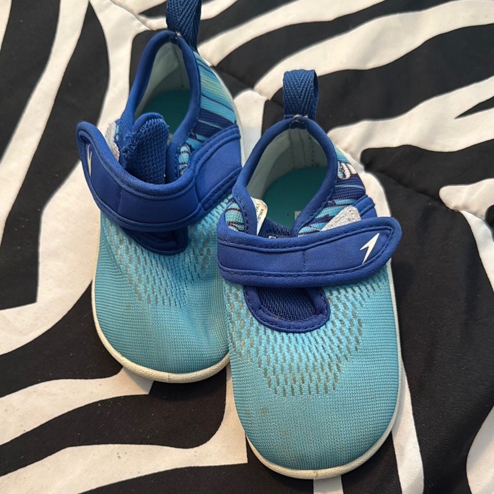 Speedo Blue Water Shoes Lightweight Breathable Slip-On